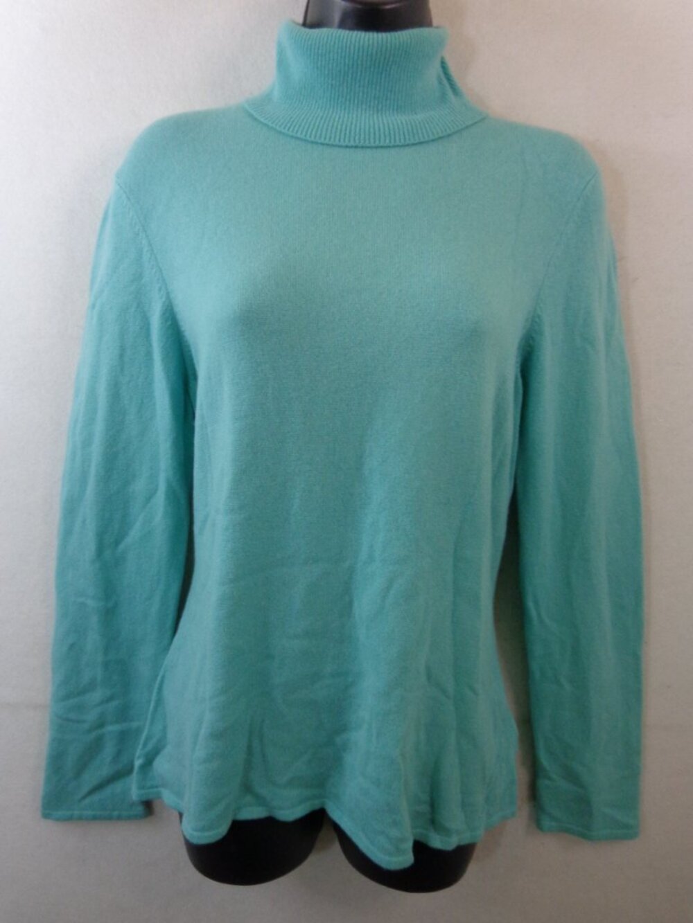 Banana Republic Sweater Women's M Blue 100% Cashmere Turtle Neck Pullover